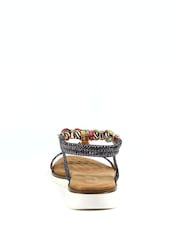 Lunar Natural Tempo Pewter Sandals - Image 5 of 7