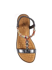 Lunar Natural Tempo Pewter Sandals - Image 6 of 7