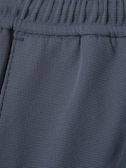 Reiss Airforce Blue Newmark Textured Drawstring Shorts - Image 6 of 6