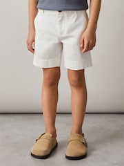 Reiss White Wicket 13-14 yrs Casual Chino Shorts - Image 4 of 6