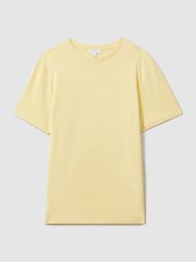 Reiss Melon Bless Cotton Crew Neck T-Shirt - Image 2 of 5