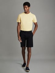 Reiss Melon Bless Cotton Crew Neck T-Shirt - Image 3 of 5
