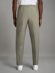 Reiss Sage Brighton Relaxed Drawstring Trousers with Turn-Ups - Image 5 of 6