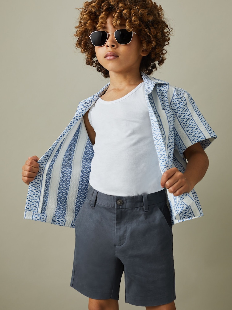 Airforce Blue - REISS Wicket Legere Chinoshorts - Bild 2 von 6 Airforce Blue - REISS Wicket Legere Chinoshorts - Bild 2 von 6