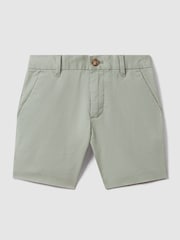 Reiss Pistachio Wicket 9-13 yrs Casual Chino Shorts - Image 2 of 4