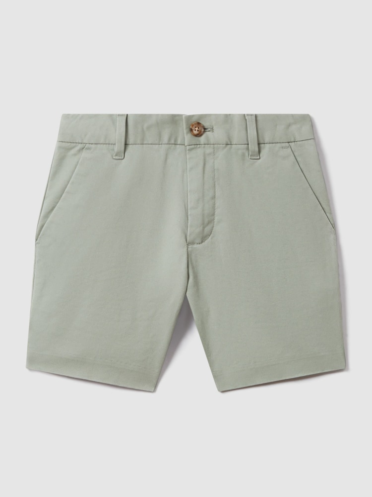 Reiss Pistachio Wicket 9-13 yrs Casual Chino Shorts - Image 2 of 4 Reiss Pistachio Wicket 9-13 yrs Casual Chino Shorts - Image 2 of 4