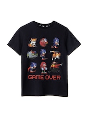 Vanilla Underground Black Sonic Boys Licencing 100% Cotton T-Shirt - Image 1 of 5