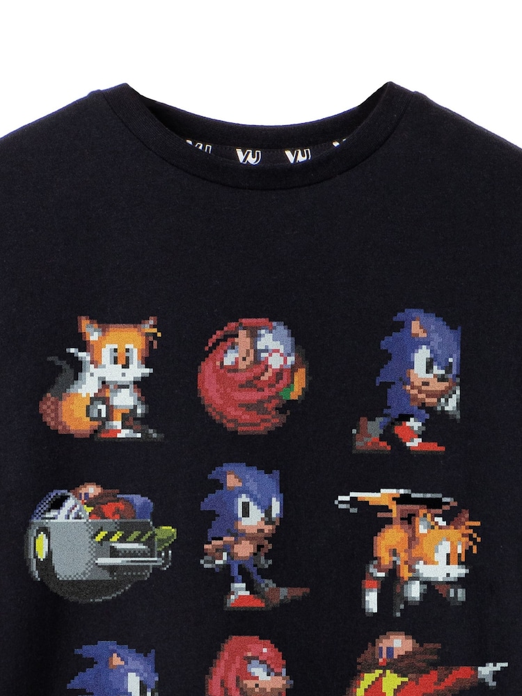 Vanilla Underground Black Sonic Boys Licencing 100% Cotton T-Shirt - Image 2 of 5