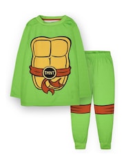 Vanilla Underground Green Teenage Mutant Ninja Turtles Boys Licencing Long Leg Pyjamas - Image 1 of 5