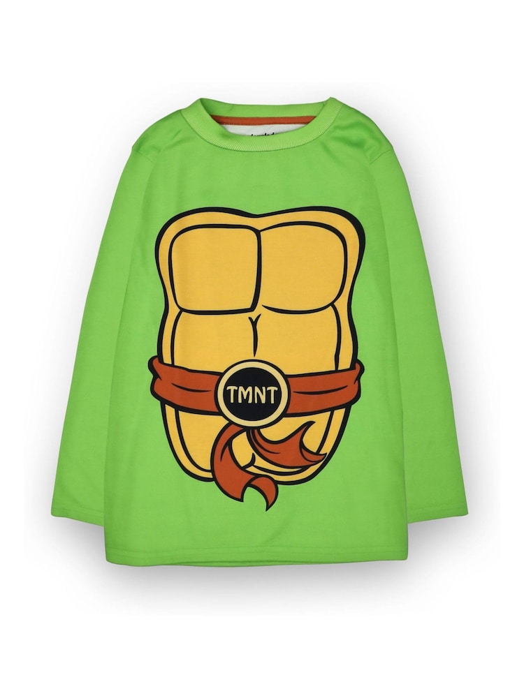Vanilla Underground Green Teenage Mutant Ninja Turtles Boys Licencing Long Leg Pyjamas - Image 2 of 5