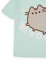Vanilla Underground Green Girls Pusheen Long Leg Pyjamas - Image 4 of 5