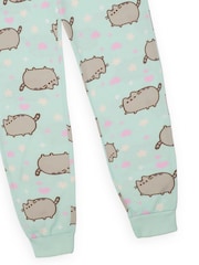 Vanilla Underground Green Girls Pusheen Long Leg Pyjamas - Image 5 of 5