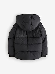 Clarks Black Boys Padded Hooded Coat - Image 11 of 16