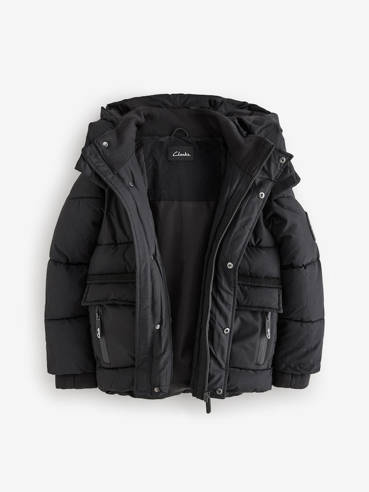 Clarks Garçons Manteau à capuche matelassé - Image 12 of 16
