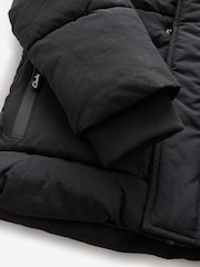Clarks Black Boys Padded Hooded Coat - Image 14 of 16