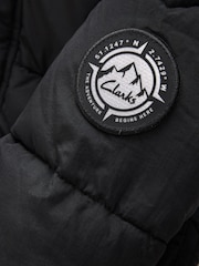 Clarks Black Boys Padded Hooded Coat - Image 15 of 16