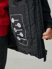 Clarks Black Boys Padded Hooded Coat - Image 6 of 16
