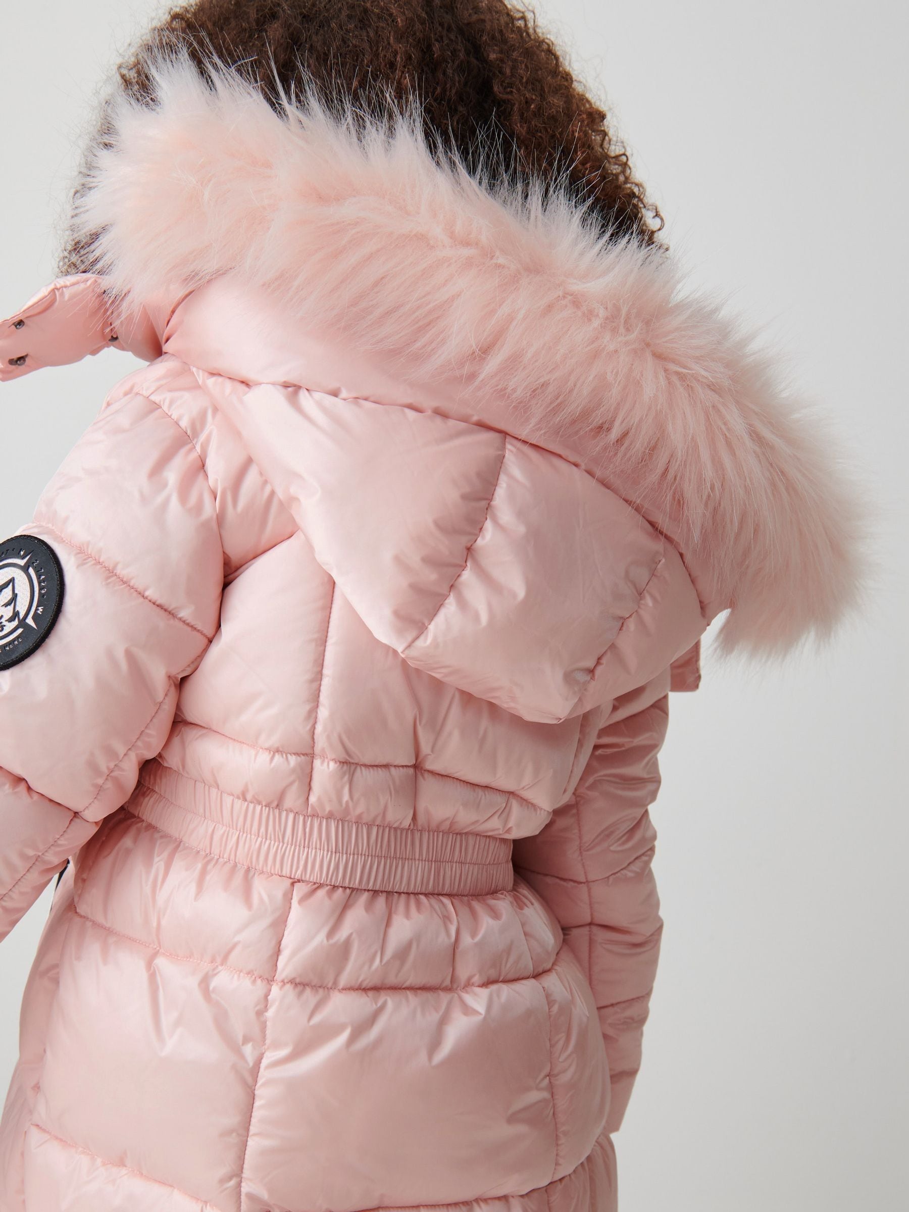 Buy Clarks Pink Girls Longline Padded Coat from Next Luxembourg