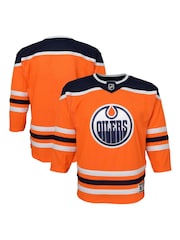 adidas Orange NHL Edmonton Oilers Replica Home Jersey Toddler - Image 1 of 3