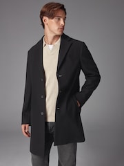 Black Epsom Overcoat - Image 1 of 12