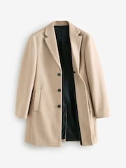Neutral Brown Epsom Overcoat - Image 6 of 9
