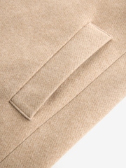 Neutral Brown Epsom Overcoat - Image 8 of 9
