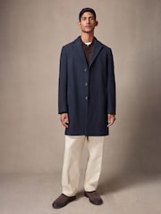 Navy Blue Epsom Overcoat - Image 2 of 10