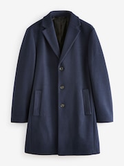 Navy Blue Epsom Overcoat - Image 5 of 10