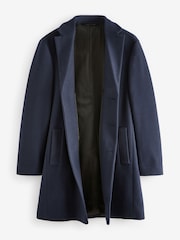 Navy Blue Epsom Overcoat - Image 6 of 10