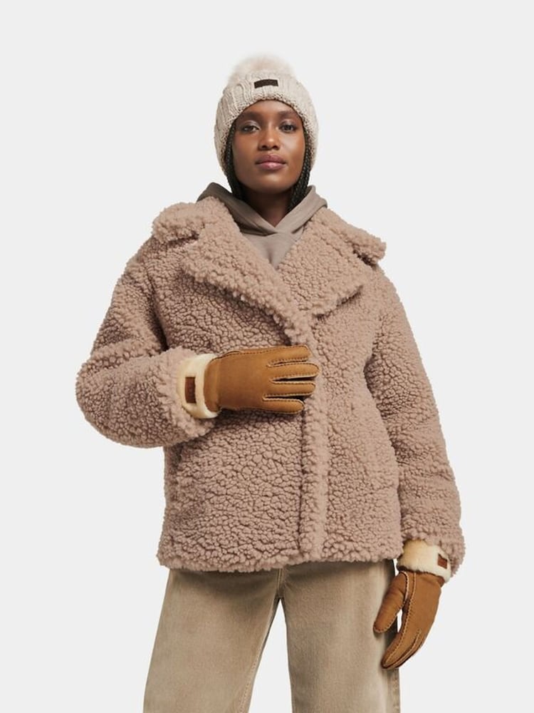 UGG Brown Turn Cuff Gloves - Image 1 of 4