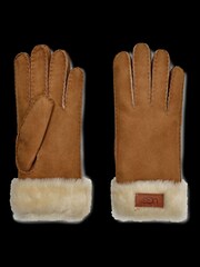 UGG Brown Turn Cuff Gloves - Image 2 of 4