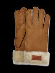 UGG Brown Turn Cuff Gloves - Image 4 of 4