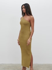 Pretty Lavish Green Juno Knit Midaxi Dress - Image 2 of 5