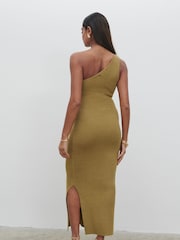 Pretty Lavish Green Juno Knit Midaxi Dress - Image 4 of 5