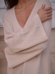 Pretty Lavish Oatmeal Kiki Knit Midaxi Dress - Image 2 of 4
