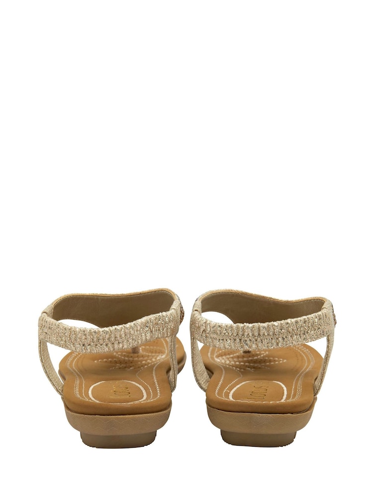 Dourado - Lotus Toe-Post Sandals - Imagem 3 de 3