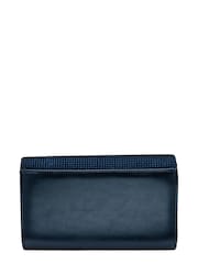 Lotus Blue Clutch Bag With Chain - Image 2 of 4