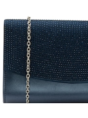 Lotus Blue Clutch Bag With Chain - Image 3 of 4