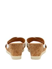 Lotus White Mule Wedge Sandals - Image 3 of 4