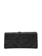 Lotus Black Clutch Bag with Chain - Image 2 of 4