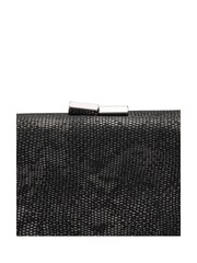Lotus Black Clutch Bag with Chain - Image 4 of 4