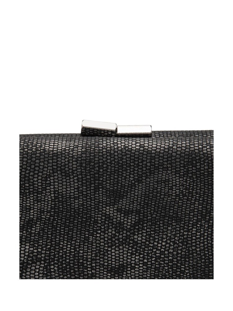 Lotus Black Clutch Bag with Chain - Image 4 of 4