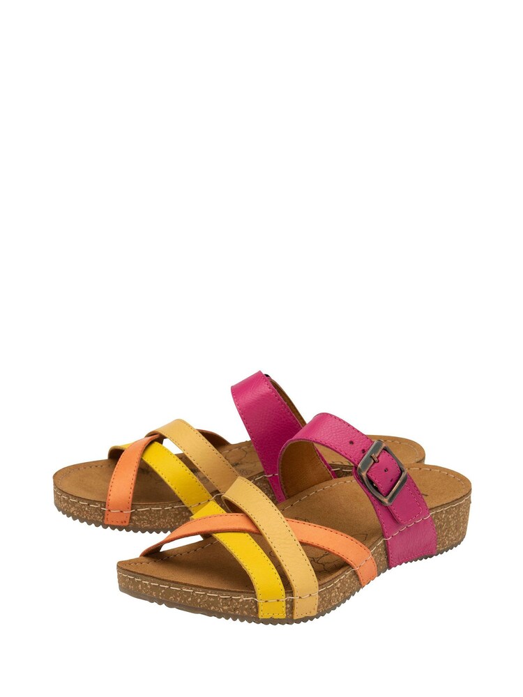 Pink - Lotus Ledersandalen - Bild 2 von 4