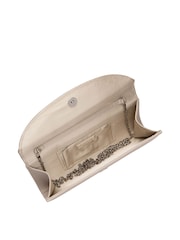 Lotus Nude Clutch Bag with Chain - Image 4 of 4