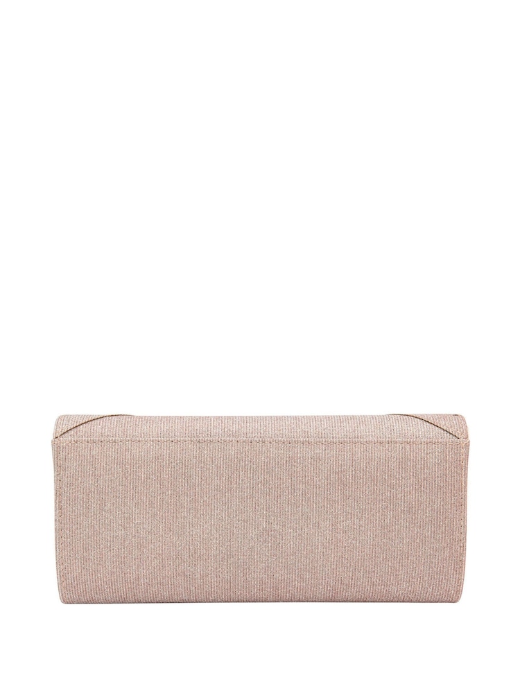 Lotus Pink Clutch Bag with Chain - Image 2 of 4