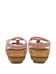 Lotus Pink Open-Toe Sandals - Image 3 of 4