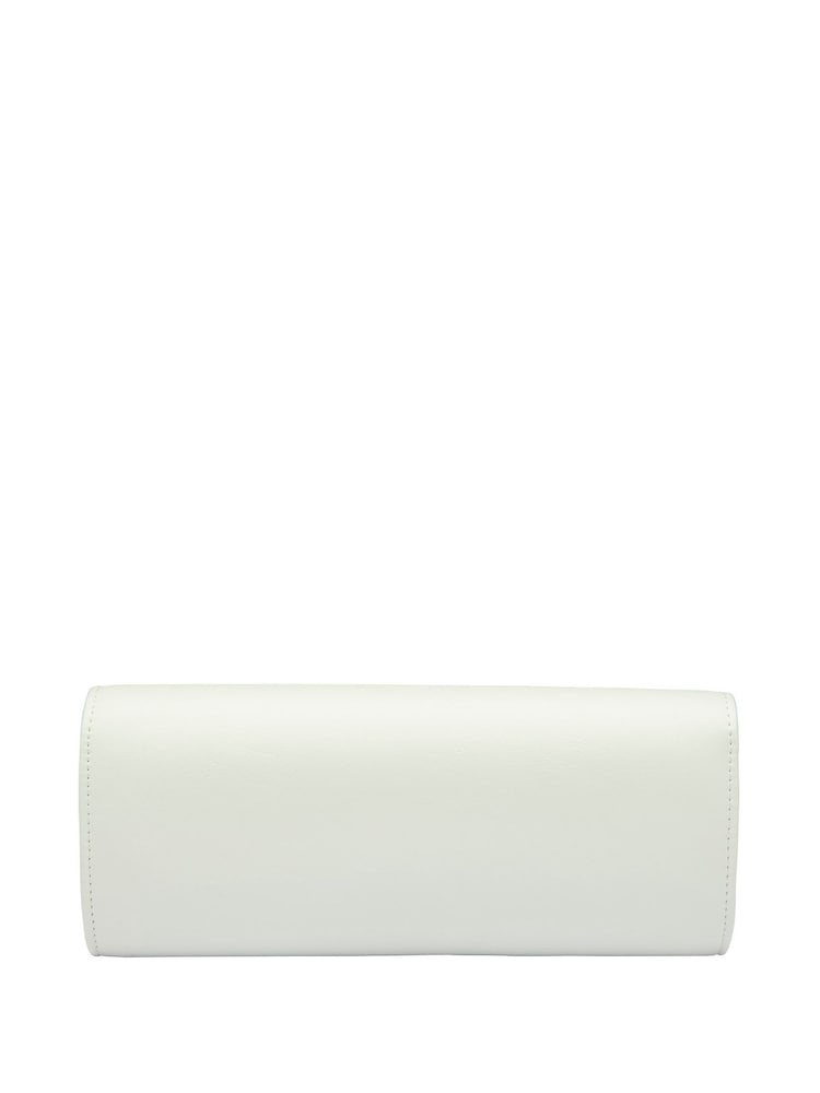 Lotus White Clutch Bag with Chain - Image 2 of 4