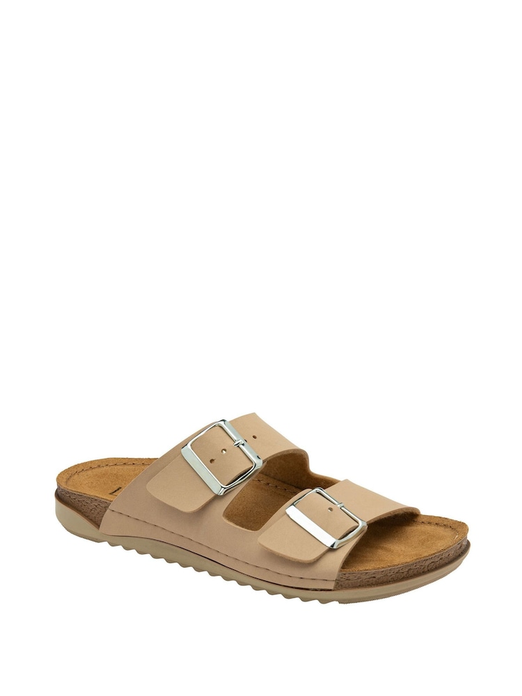 Lotus Natural Flat Mule Sandals - Image 1 of 4 Lotus Natural Flat Mule Sandals - Image 1 of 4