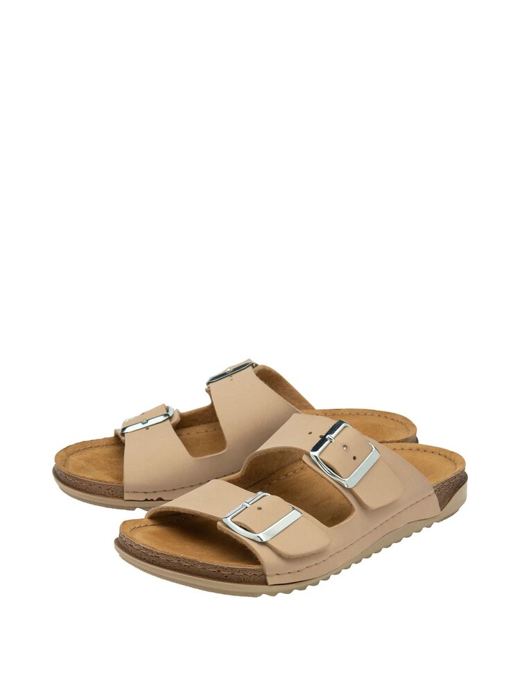 Lotus Natural Flat Mule Sandals - Image 2 of 4 Lotus Natural Flat Mule Sandals - Image 2 of 4