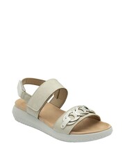 Lotus Grey Slingback Sandals - Image 1 of 4